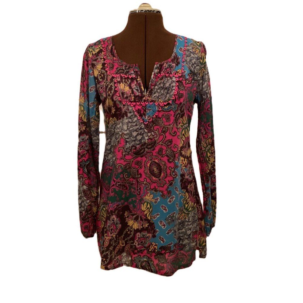 Lucky Brand Floral Cotton Tunic